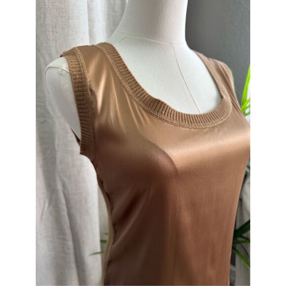 Escada Y2K Wool Cashmere Silk‎  Tank Top Shirt 34 Small Vtg Goddess Core - Picture 2 of 9